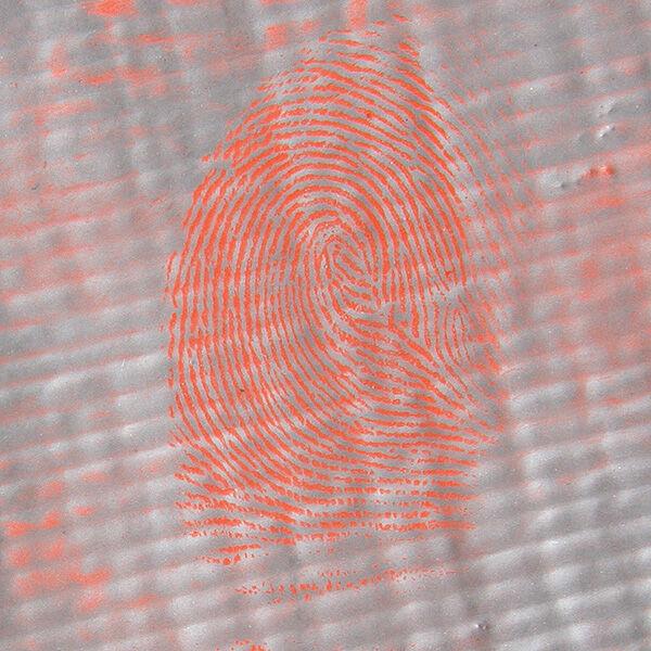 Red Bi-Chromatic Fingerprint Powder, 2 oz.