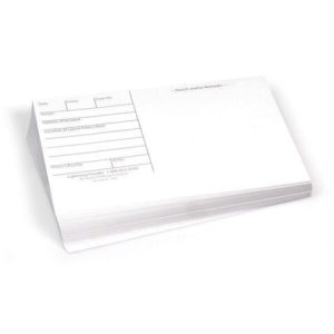 Blank Backing Cards
