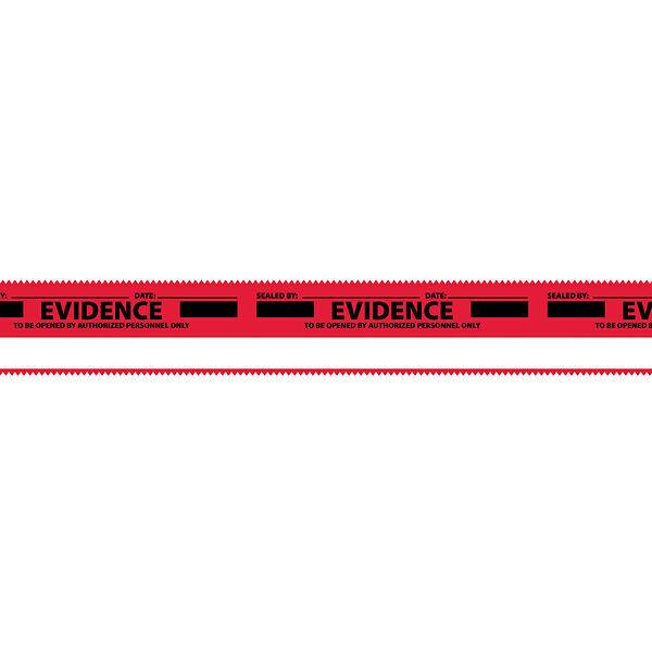 Sealed Evidence Sealing Tape, Red, 1.375" x 108 ft.